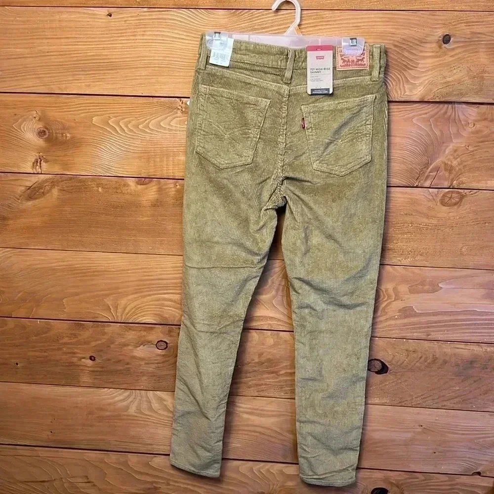 Women’s new with tag Levi’s 721 corduroys hi Rice skinny 30 x‎ 30 Streetwear Y2K